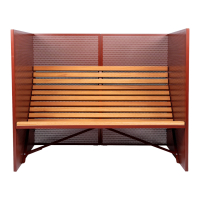 Patio Bench High Back