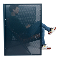 Patio Bench High Back